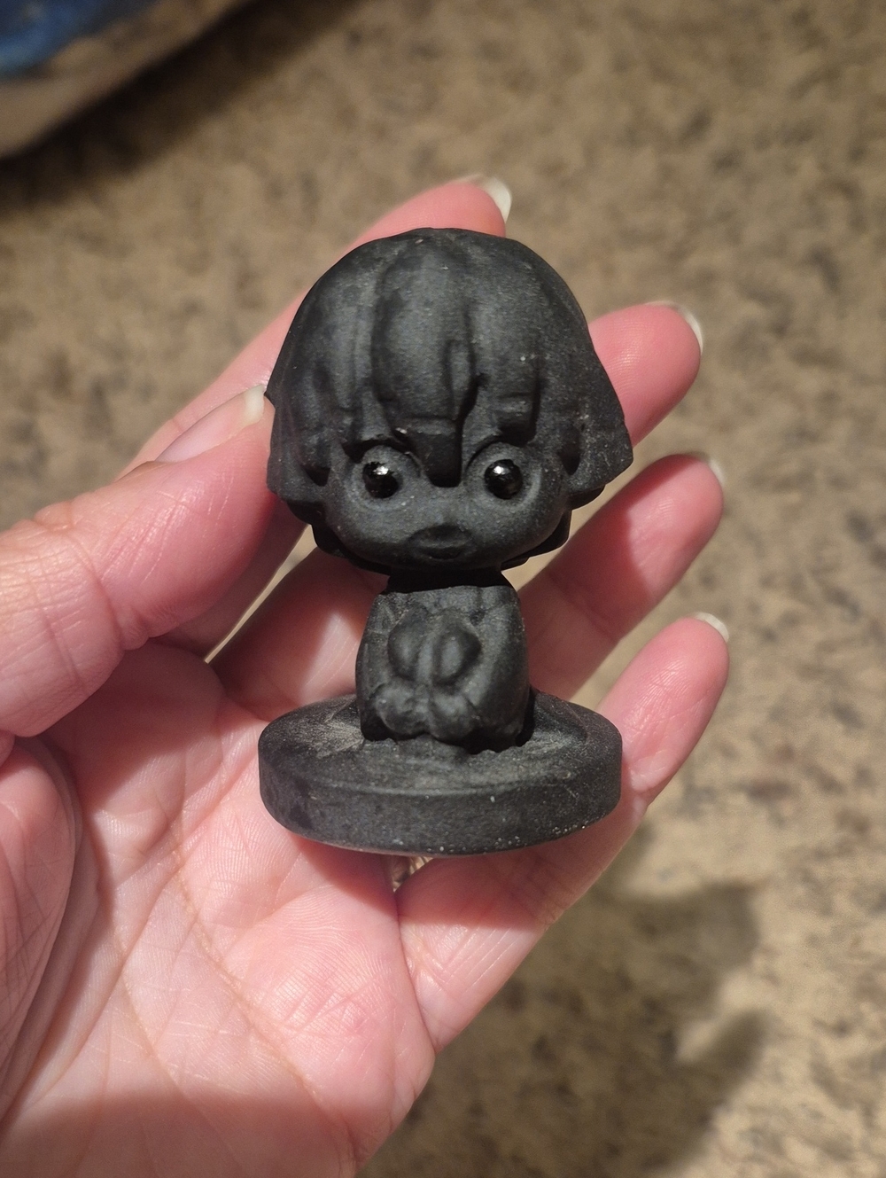 Zenitsu Demon Slayer Anime Obsidian Carving Statue